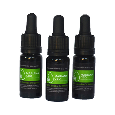 3 x Olio di cannabis CBD 1000 mg