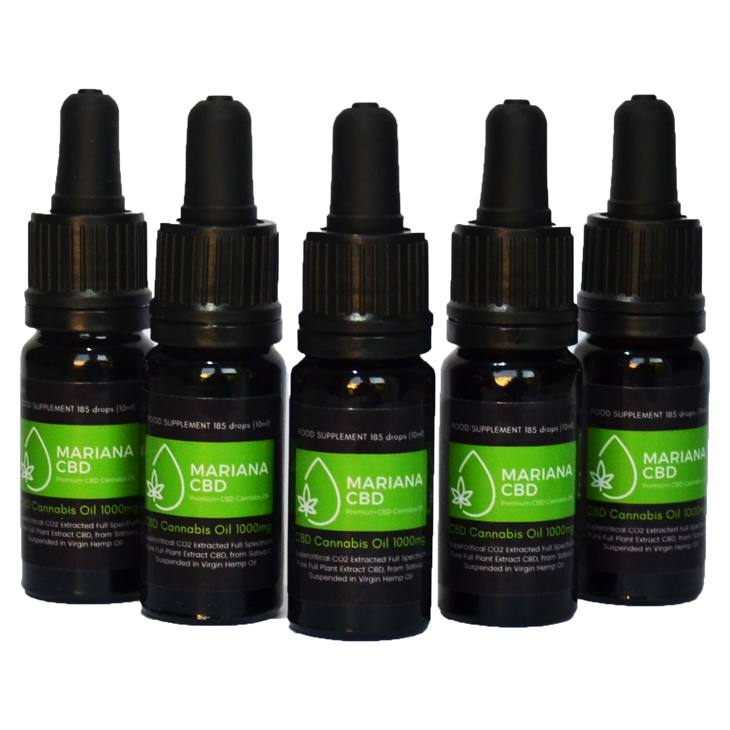 Mariana CBD: 5 x CBD Cannabis Oil 1000 mg (10%)